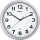 Wandfunkuhr step Ø 35 cm, silber automatische Synchronisation