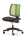 Drehstuhl LadyLike, Sitz schwarz Rücken Netz grün, höhenverstellbar