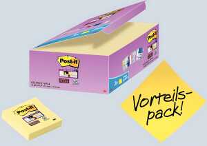 Post-it Super Sticky Notes Vorteils- pack mi 24 Blöcke 90 Bl im Karton