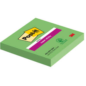 Post-it SuperSticky Haftnotiz Notes - 76 x 76 mm, immergrün, 90 Blatt
