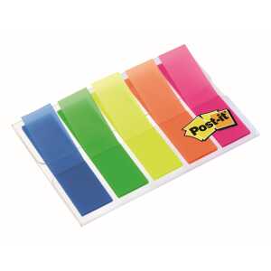 Post-it Index Markiersteifen trans- parent farbig im Etui