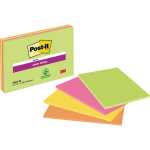 Post-it Meeting Notes 200x149mm 4 x 45 Blatt in Neonfarben