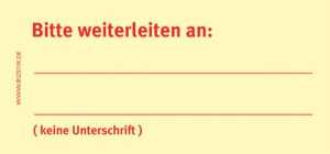 Haftnotizen 75 x 35 mm, gelb Bitte weiterleiten an..