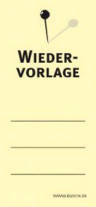 Haftnotizen 75 x 35 mm, gelb Wiedervorlage