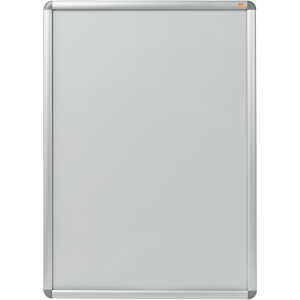Plakatrahmen 70x100cm silber wetterfest, blendfreie PVC-Abdeckung