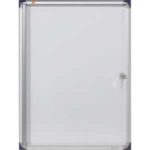 Schaukasten extraflach magnethaftend 9xA4, weiß, abschließbar