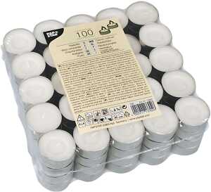 Teelichte Ø 39 mm - 17 mm hoch, weiss