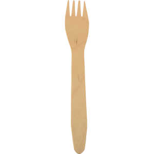 Gabel pure 16,5 cm aus Holz Packung = 100 Stück