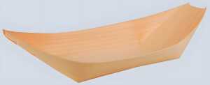 Schale pure Schiffchen 16,5x8,5 cm Holz, für Fingerfood