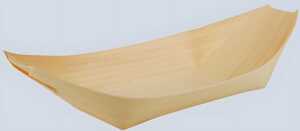 Schale pure Schiffchen 19x10 cm Holz für Fingerfood