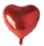 Folienlufballon, Ø 45cm, "Heart", rot,...