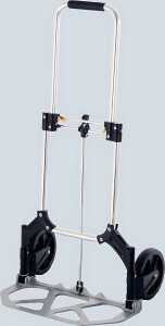 Handkarre klappbar Alu max. 75kg belastbar, 2 Rollen, Griff ausziehbar