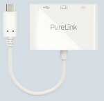 Adapter USB-C auf Multiport iSerie 0,10m, weiß, mit...
