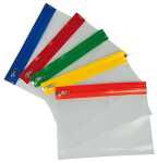 Gleitverschlussbeutel A6, transparent PE, Zip-Leiste in 5...