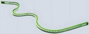 Rumold Flexible Kurvenlineale mit mm-Teilung, 50 cm
