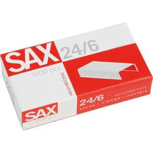 Heftklammern 24/6 DIN verzinkt, Metalldraht, heftet bis zu 25 Blatt