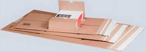 Universalverpackung A3 braun, haftklebend, Aufreißfaden,