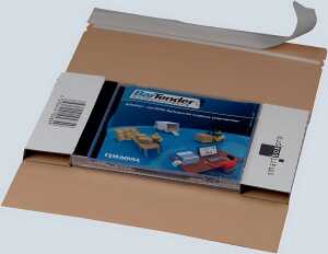 CD/DVD-Versandbox DL 225x125x12mm ohne Fenster, hk, Aufreißfaden