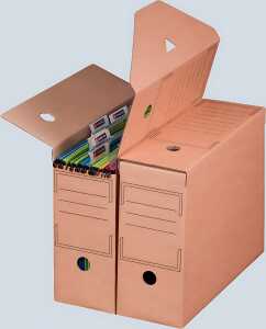 Archiv-Ablagebox braun f. Hängemappen Innenmaß: 239x115x328 mm