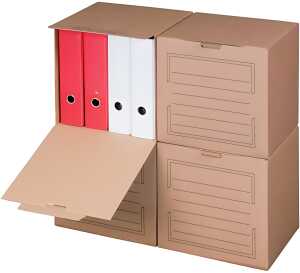 Archiv-Transportbox braun Innenmaß: 297x334x330