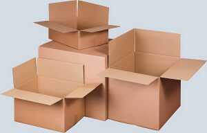 Versandkarton 1-wellig, braun, f. max. 30 kg Gewicht, : 395x295x190mm