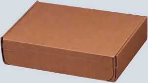 Modulbox braun, Maxibrief, haftklebend, Innenmaß: 195 x 155 x 43 mm