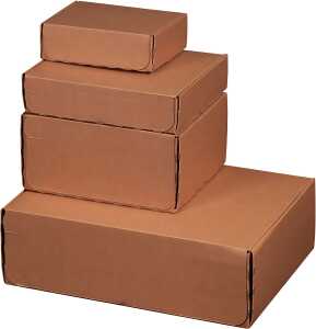 Modulbox braun Päckchen haftklebend 20 Stück Innenmaß 305 x 210 x 91mm