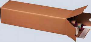 Planbox A0 braun, quadratisch, doppelte Haftklebung, Aufreißfaden