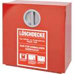 Wandbehälter Metall rot f. Löschdecke 300 x 300...