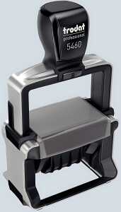Professional Datumstempel m. Text Abdruckmaß: 55x32mm Datum: 4mm