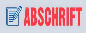 Stempel Printy Motiv/Text: Abschrift, Abdruck: blau/rot