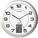 Unilux INSTINCT Wanduhr mit Datumsanzeige metallgrau,...