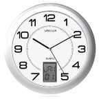 Unilux INSTINCT Wanduhr mit Datumsanzeige metallgrau,...