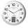 Unilux INSTINCT Wanduhr mit Datumsanzeige metallgrau, 30,5 cm,
