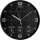 UNILUX Wanduhr On Time 30,5cm Kunststoff schwarz