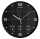 UNILUX Wanduhr On Time 30,5cm Kunststoff schwarz