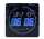 UNILUX Wanduhr FLO LED 28 x 28 cm (B x H) Aluminium schwarz