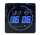 UNILUX Wanduhr FLO LED 28 x 28 cm (B x H) Aluminium schwarz