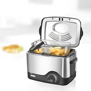 Unold 58615 Kompakt Fritteuse Edelstahl/schwarz