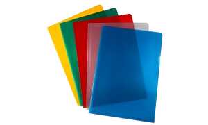 proOFFICE Sichthülle, DIN A4, PP-Fo lie, genarbt, blau (10330199)