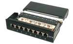 DIGITUS Desktop Patch Panel Kat.6, Klasse E, 8 x RJ45,...