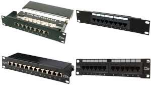 DIGITUS 10 Patch Panel Kat.5e, Kla sse D, 12 x RJ45, 1 HE (11002543)