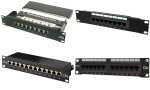 DIGITUS 10 Patch Panel Kat.5e, Kla sse D, 8 x RJ45, 1 HE...