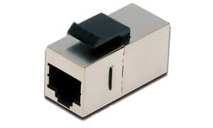 DIGITUS Modular Adapter Kat.5e, ges chirmt, 2 x RJ45 Buchse (11003275)