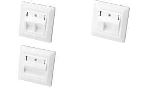 DIGITUS Leerdose für Keystone Modul e, 2-fach, reinweiß (11003458)
