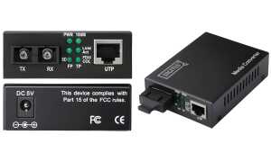 DIGITUS Fast Ethernet Medienkonvert er, RJ45/SC, Singlemode (11003463)