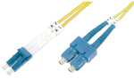 DIGITUS LWL Patchkabel, LC-Duplex - SC-Duplex, OS2, 5,0 m...