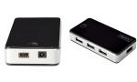 DIGITUS USB 2.0 Hub, 7-Port, schwar z, inkl. Netzteil...