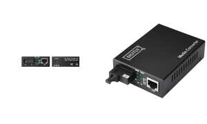 DIGITUS Gigabit Ethernet Medienkonv erter, RJ45/SC (11004007)