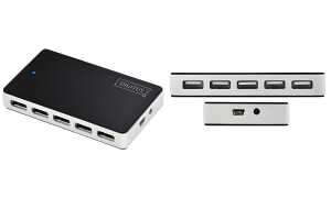 DIGITUS USB 2.0 Hub, 10-Port, schwa rz (11004410)